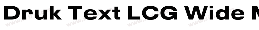 Druk Text LCG Wide M字体转换